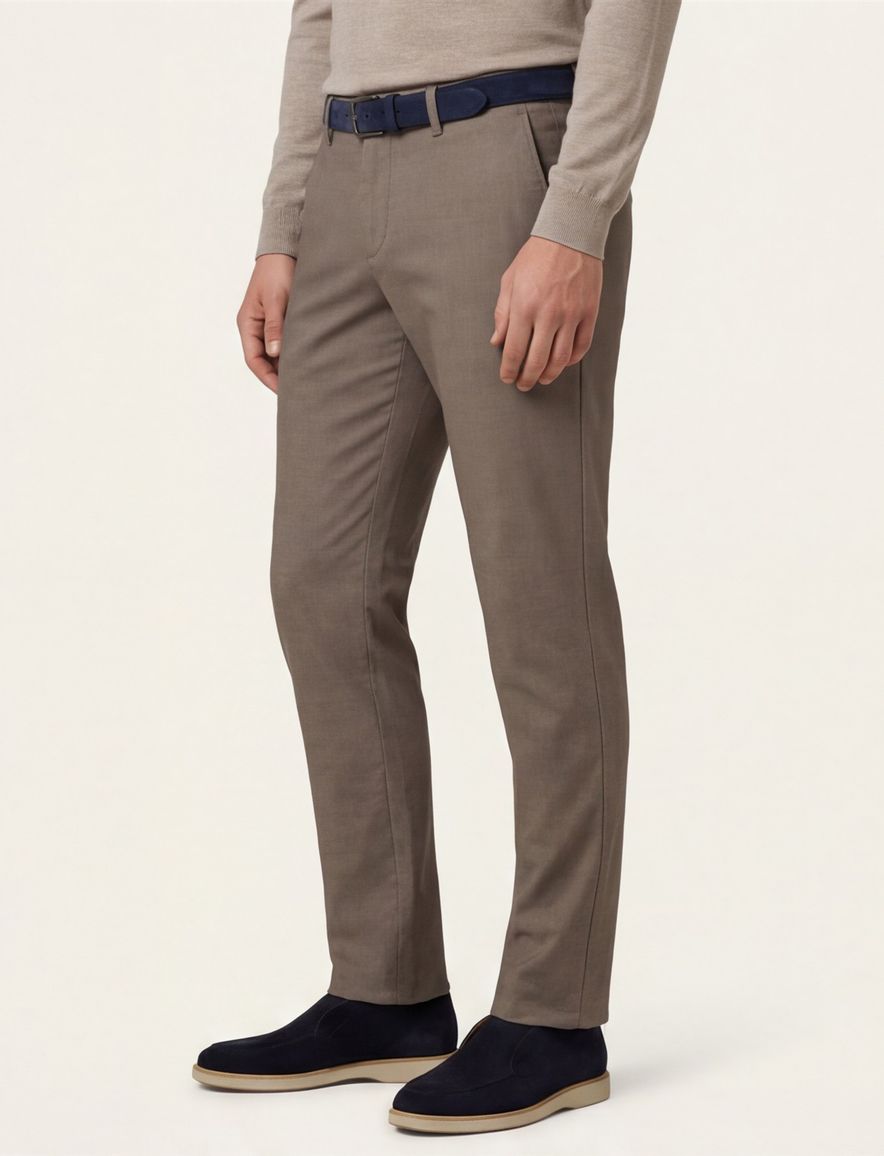 Alberto pantalon chino bruin