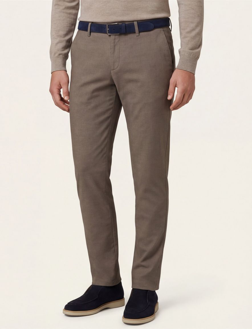 Alberto pantalon chino bruin