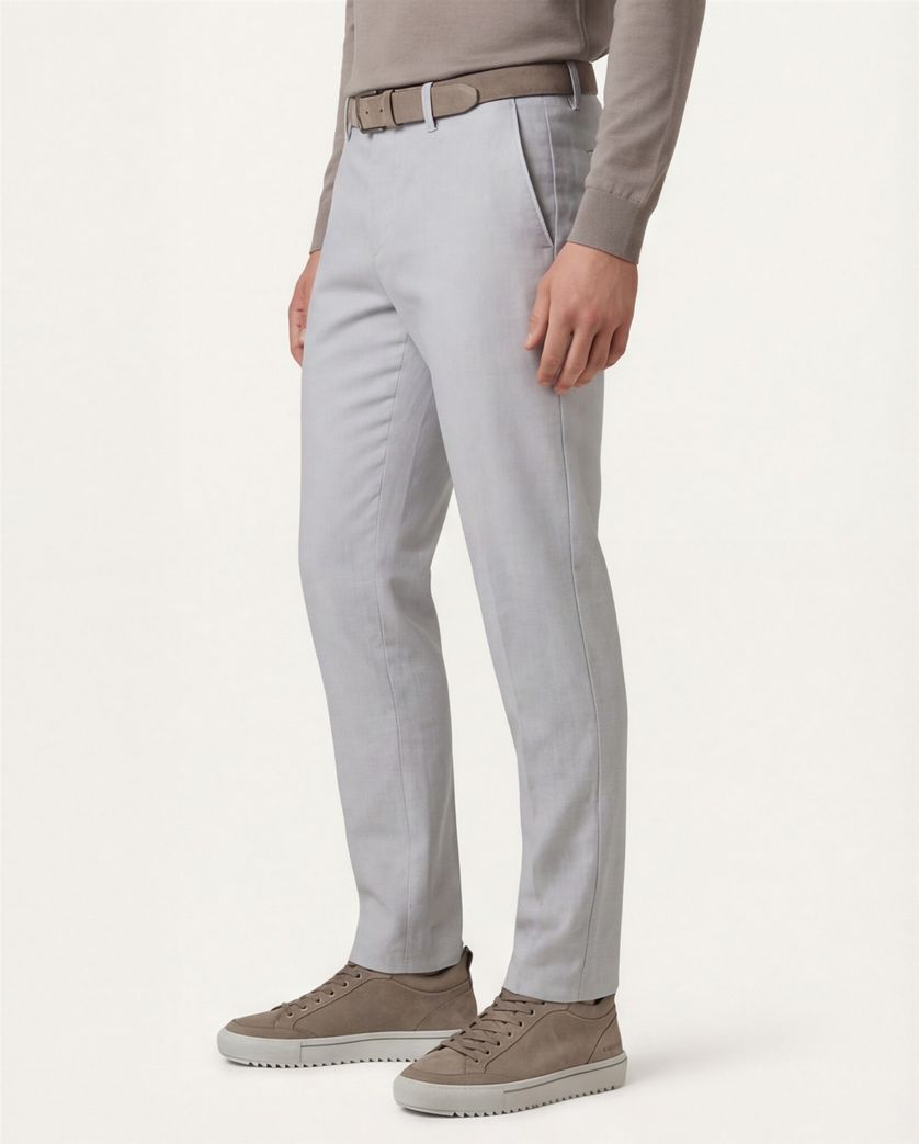Pantalon chino Alberto Rob grijs slim fit