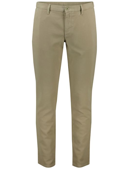 Alberto slim fit pantalon katoen beige
