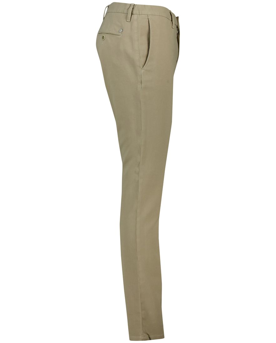 Alberto slim fit pantalon katoen beige