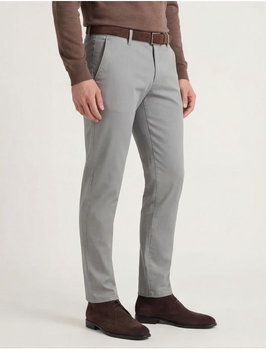 katoenen broek grijs Alberto Rob