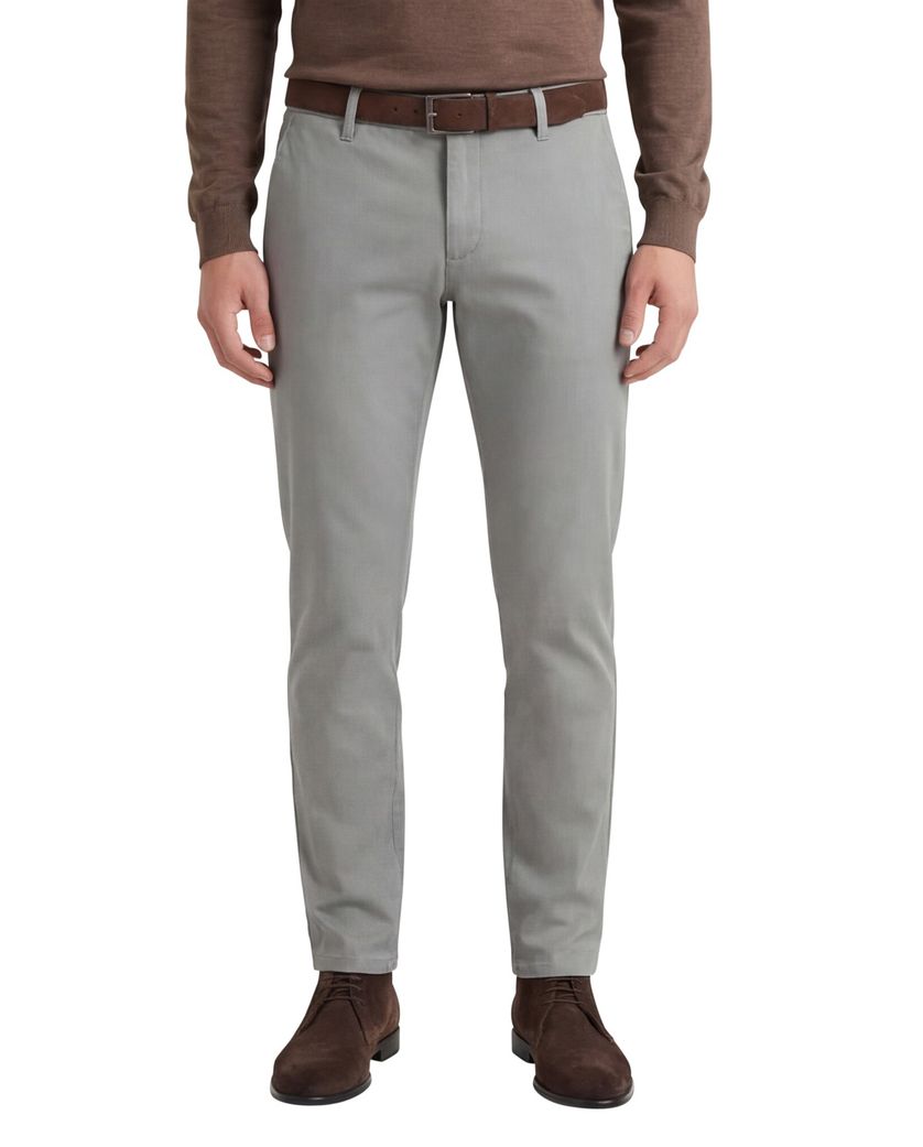 Alberto Rob katoenen chino grijs stretch