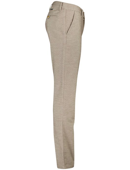 Alberto Lou tapered fit pantalon bruin