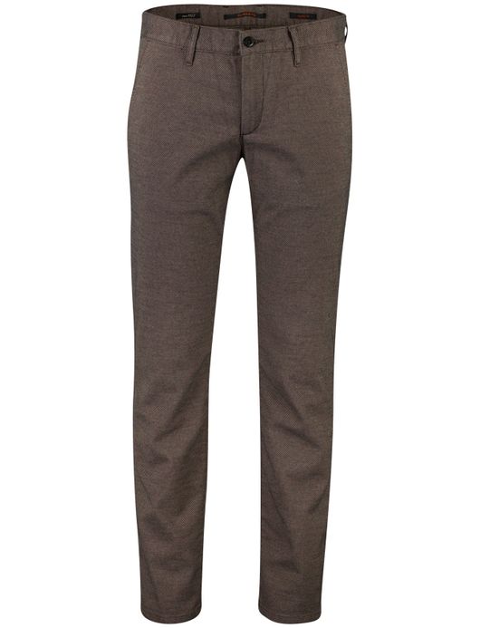 Alberto Lou regular fit pantalon bruin