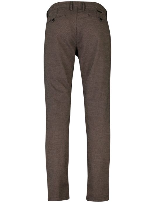 Alberto Lou regular fit pantalon bruin