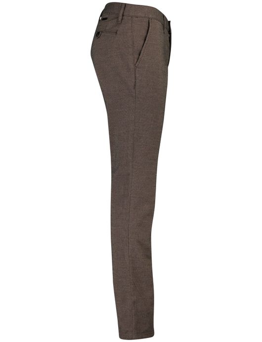 Alberto Lou regular fit pantalon bruin