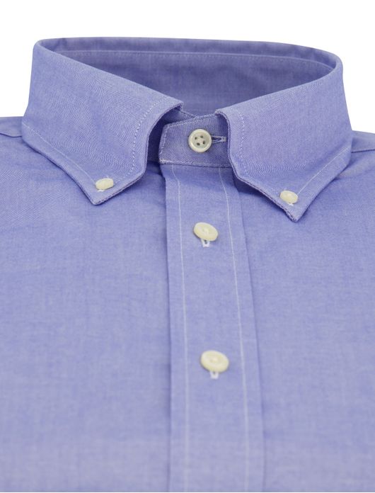 business overhemd blauw Polo Ralph Lauren Custom Fit