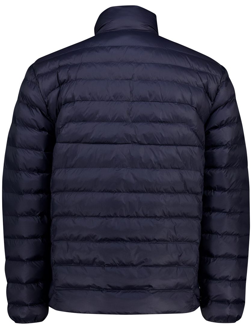 Gewatteerde jas Polo Ralph Lauren TERRA navy polyester effen