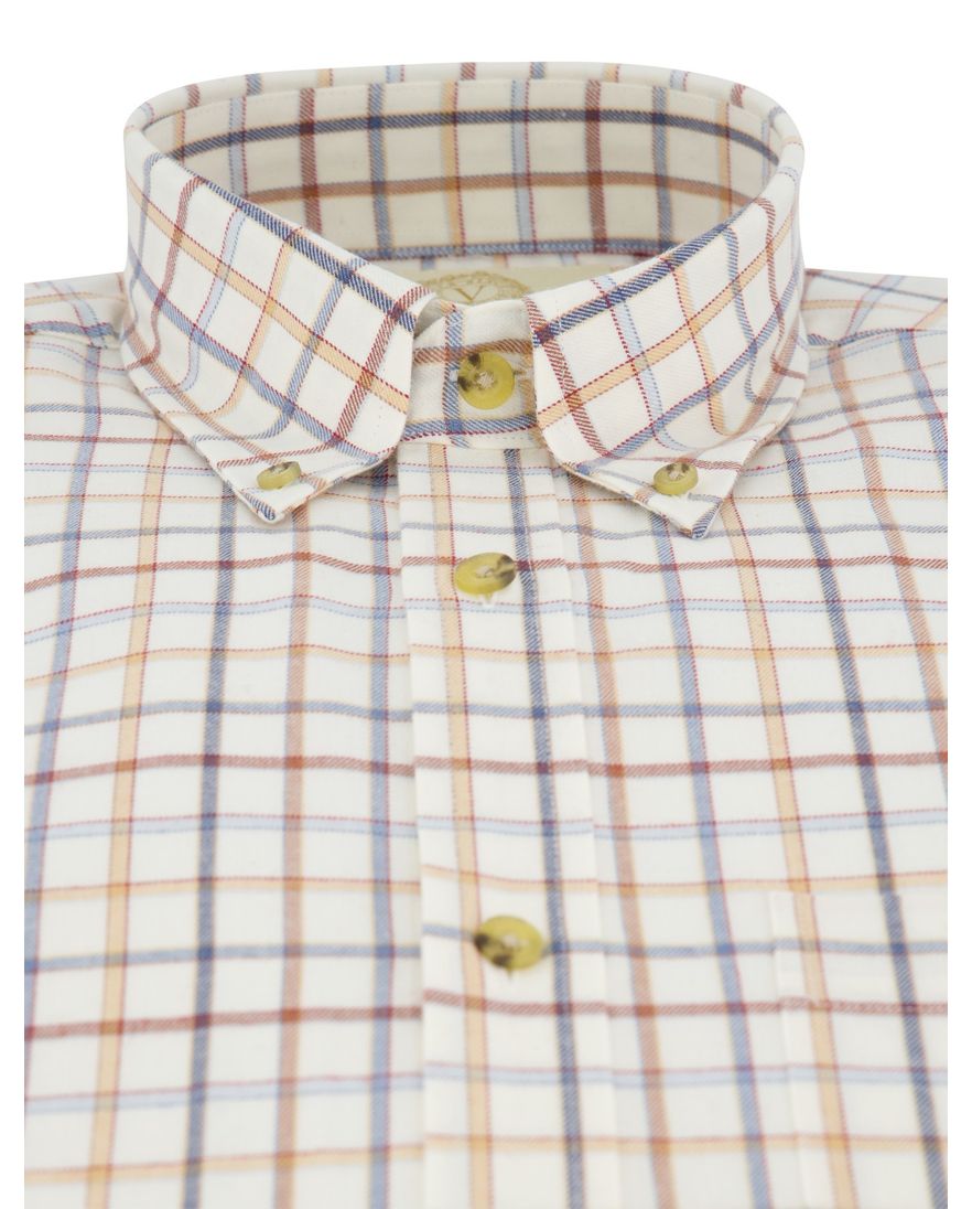 Viyella katoenen overhemd oranje