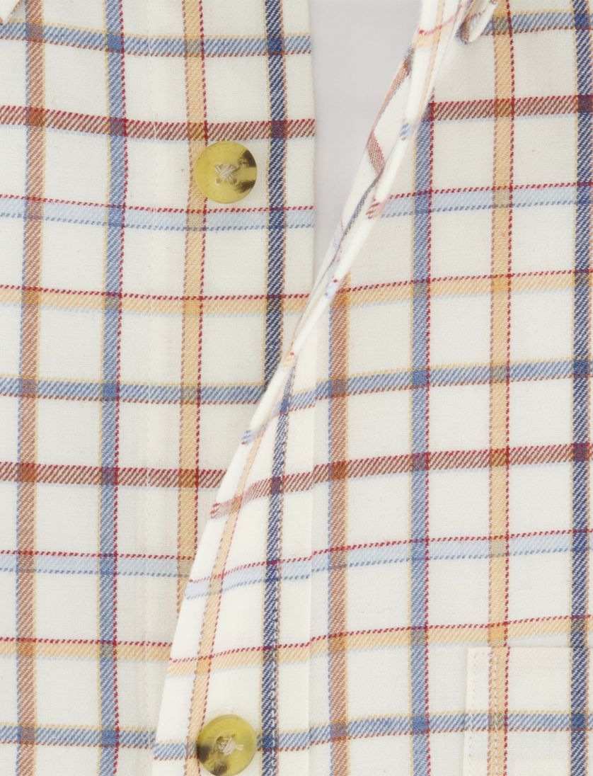 Geruit katoen Viyella overhemd oranje