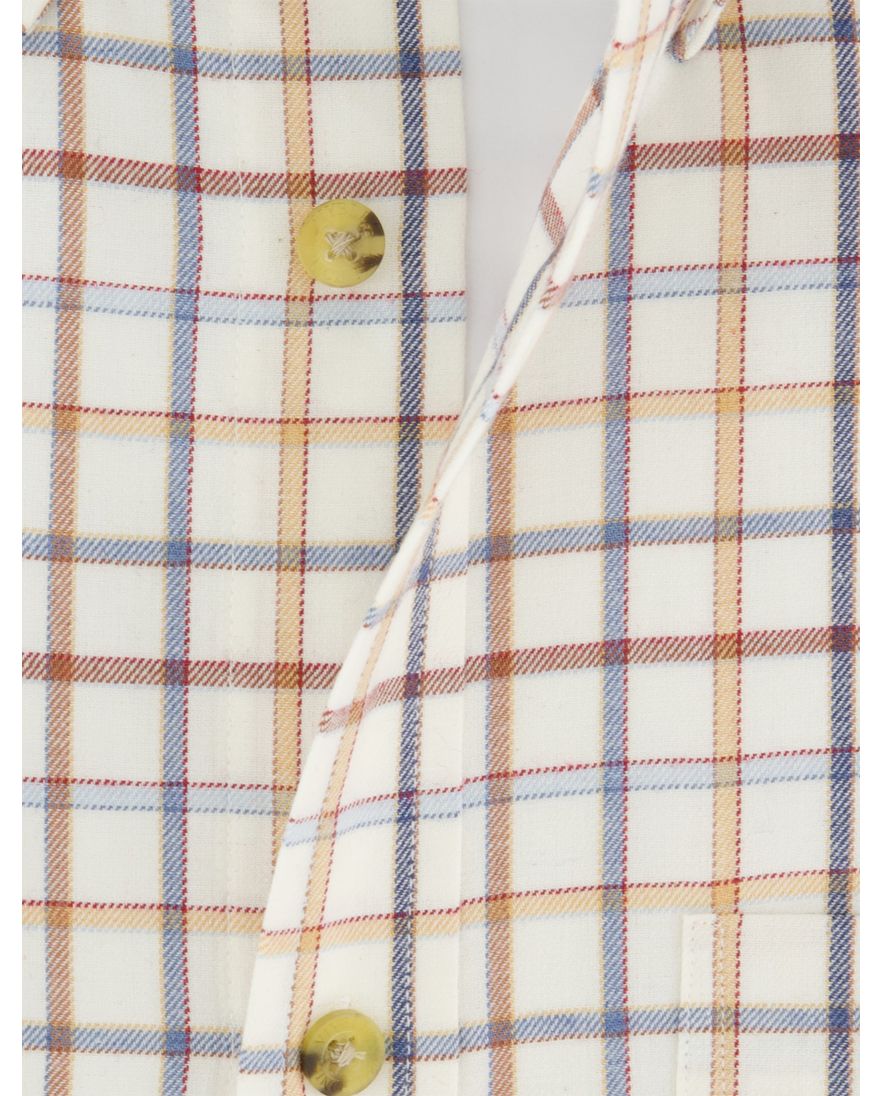 Viyella katoenen overhemd oranje