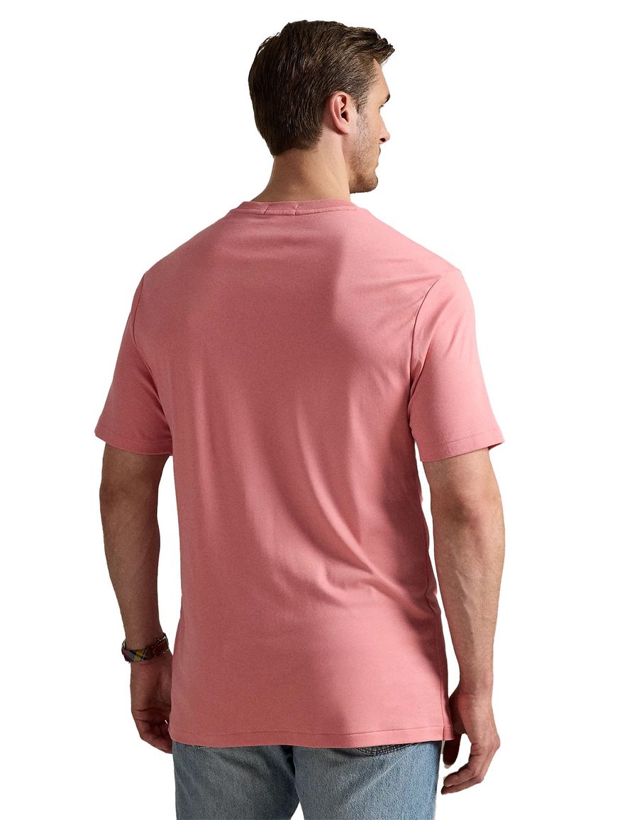 Polo Ralph Lauren Big & Tall T-Shirt roze effen katoen