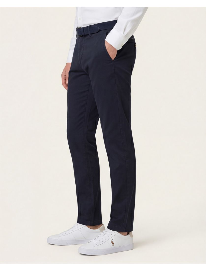 Pantalon chino Mason's grijs Torino effen