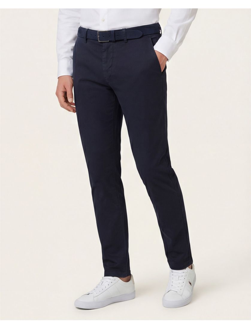 Pantalon chino Mason's grijs Torino effen