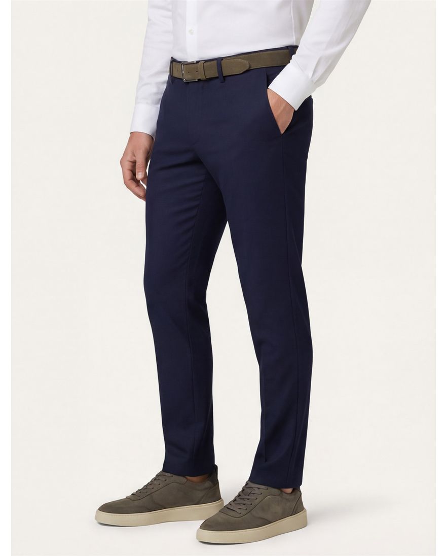 Mason's torino jog chino donkerblauw wol