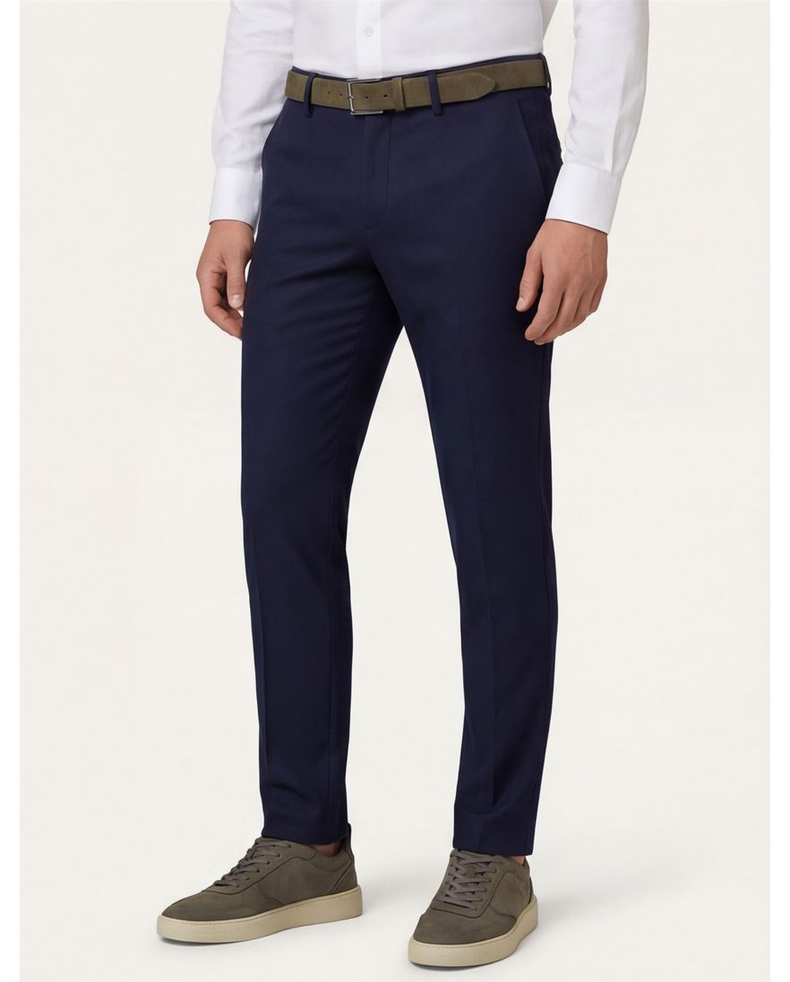 Mason's torino jog chino donkerblauw wol