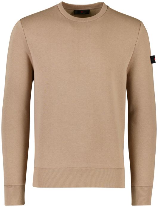 ronde hals Peutery trui bruin effen