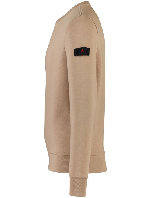 ronde hals Peutery trui bruin effen