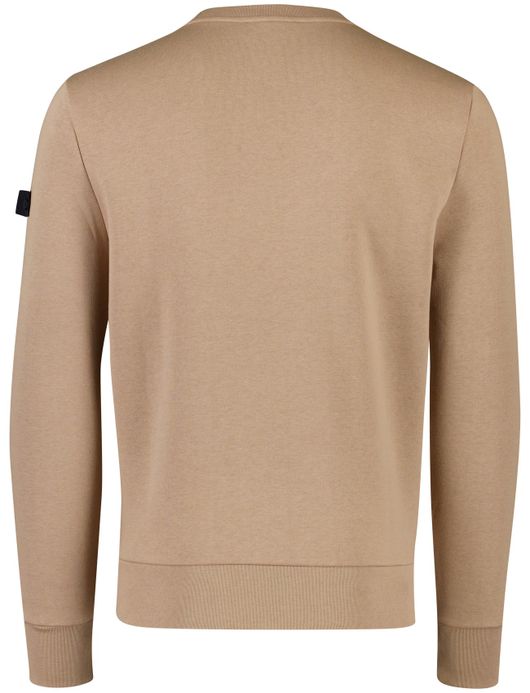 ronde hals Peutery trui bruin effen