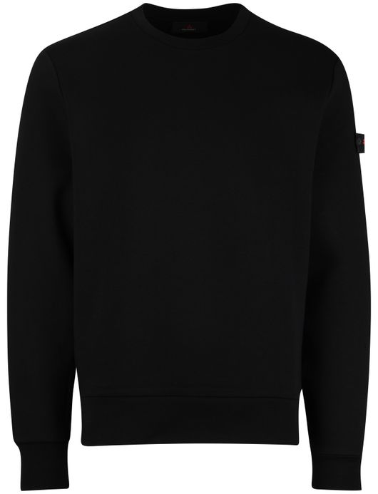 Peuterey sweater ronde hals zwarte normale fit