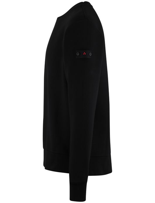 Peuterey sweater ronde hals zwarte normale fit