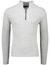 Peutery Trui Grijs gemeleerd Half Zip wol