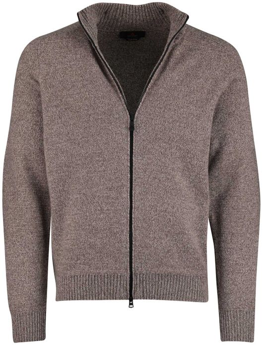 Peuterey vest effen beige normale fit wol