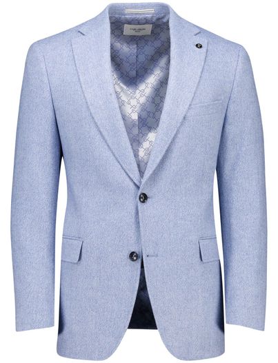 Carl Gross Carl Gross normale fit colbert lichtblauw wol
