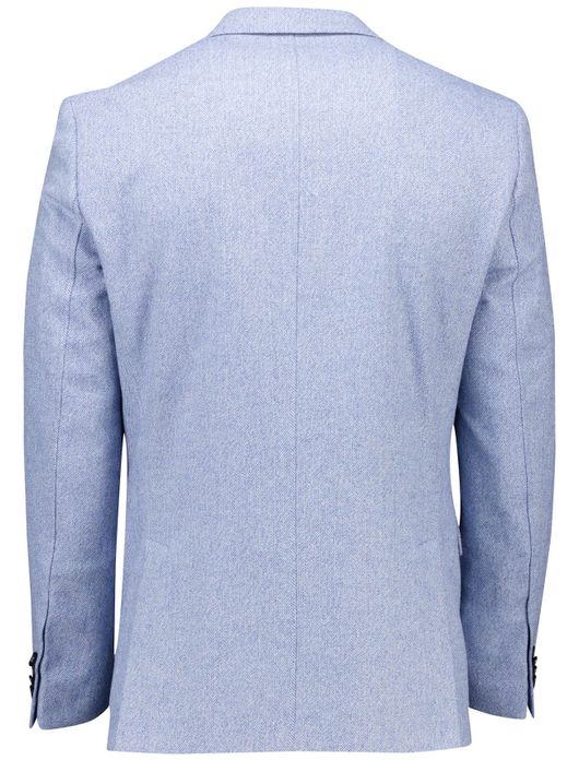 Carl Gross normale fit colbert lichtblauw wol