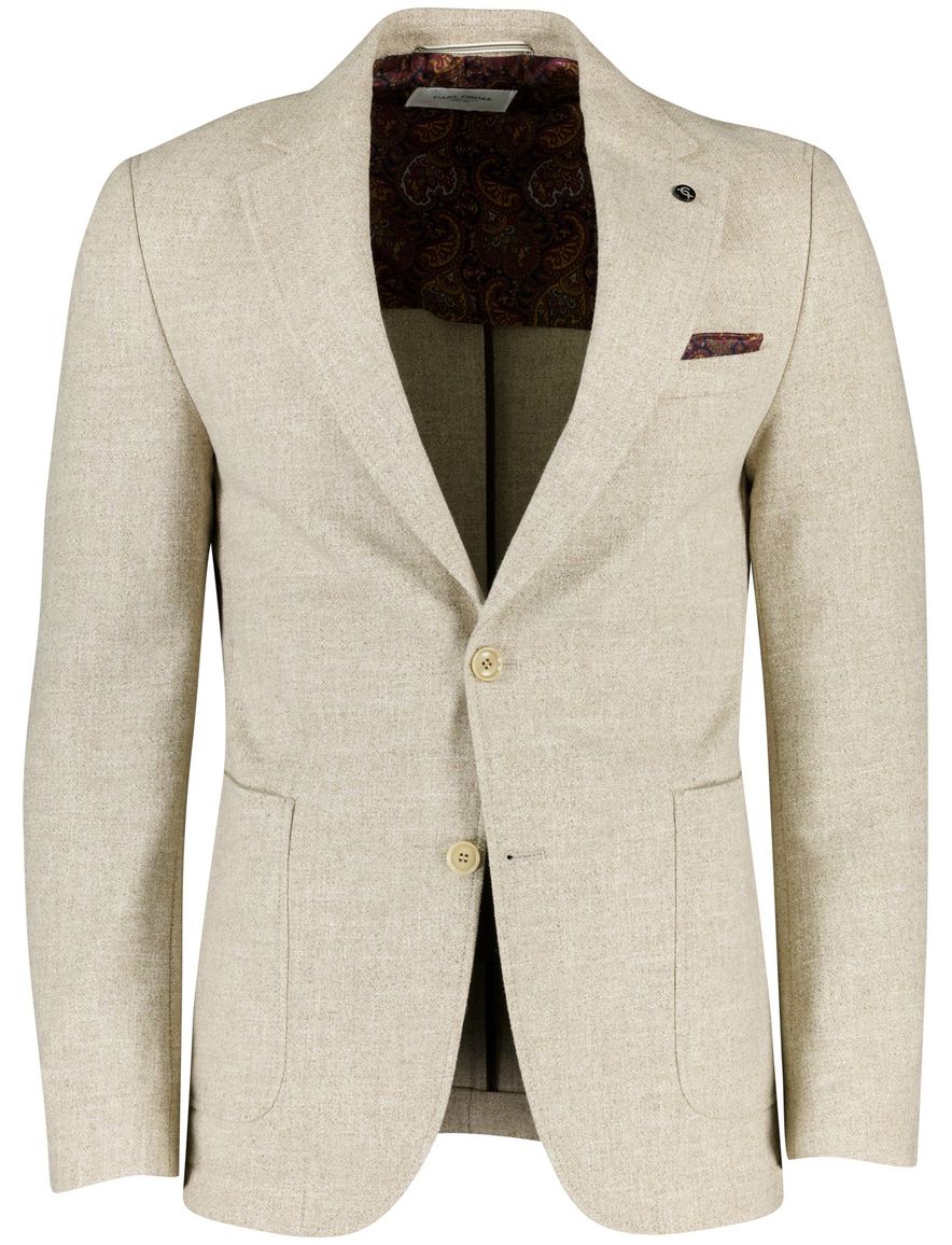 Carl Gross Fabian colbert beige effen normale fit