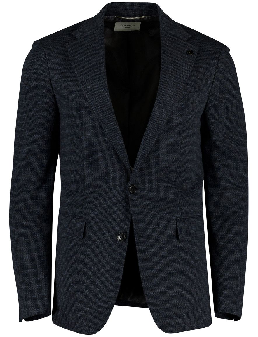 katoenen Carl Gross Faith colbert donkerblauw normale fit