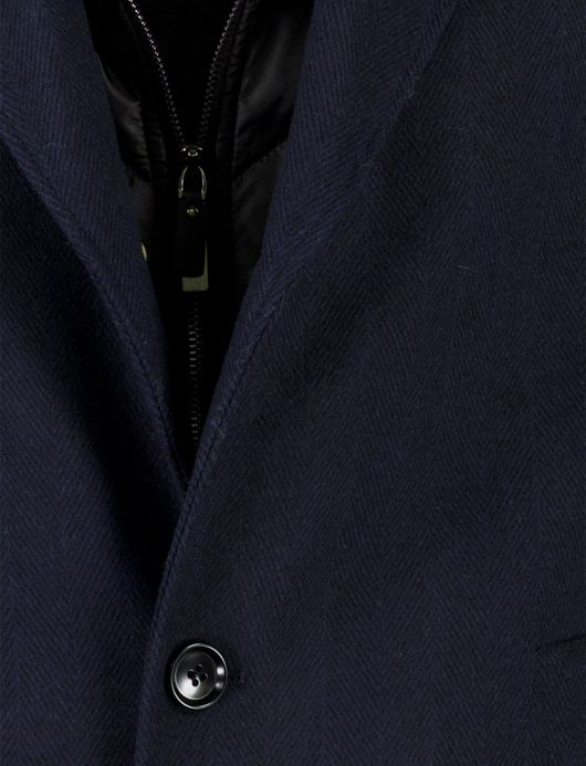 Carl Gross manteljas donkerblauw Raxton-V