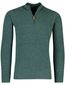 William Lockie trui half zip turquoise effen wijde fit