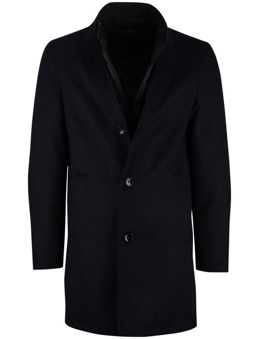 Portofino manteljas normale fit donkerblauw