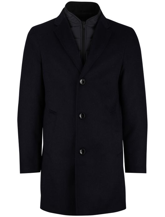 Portofino manteljas normale fit donkerblauw