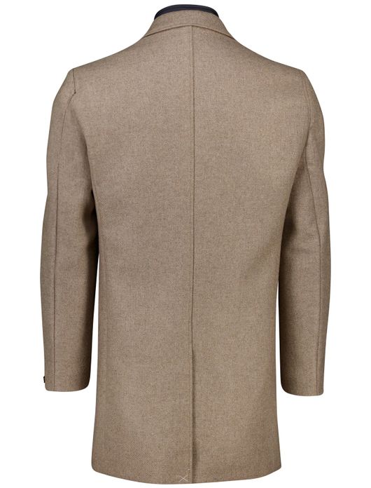 Portofino mantel met voering wol khaki