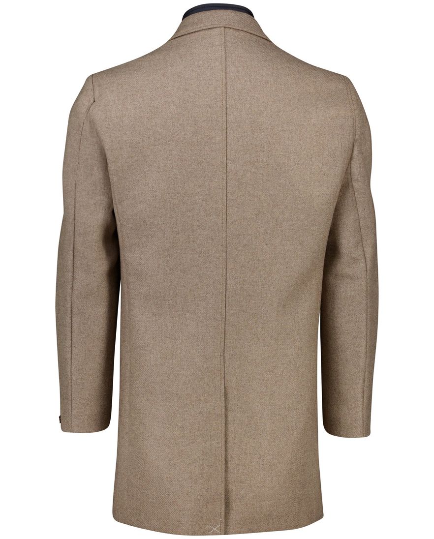Portofino mantel met voering wol khaki