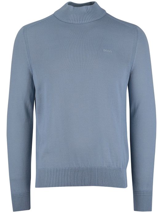 BOSS Orange trui ronde hals blauw