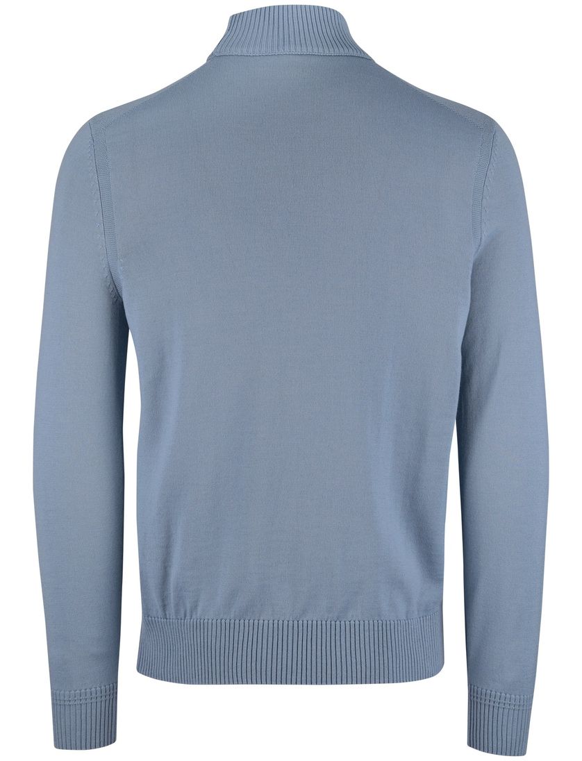 BOSS Orange trui ronde hals blauw wol