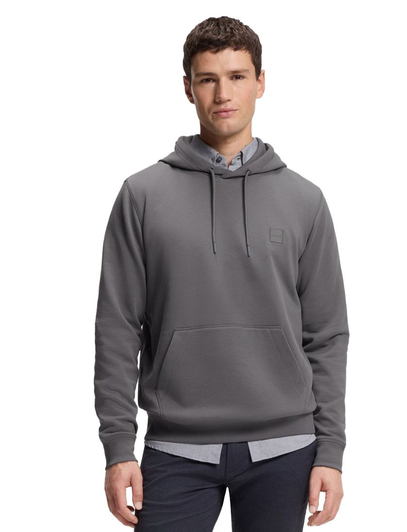 Boss Orange Wetalk hoodie grijs