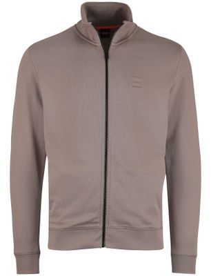 Hugo Boss BOSS Orange vest Zestart bruin katoen