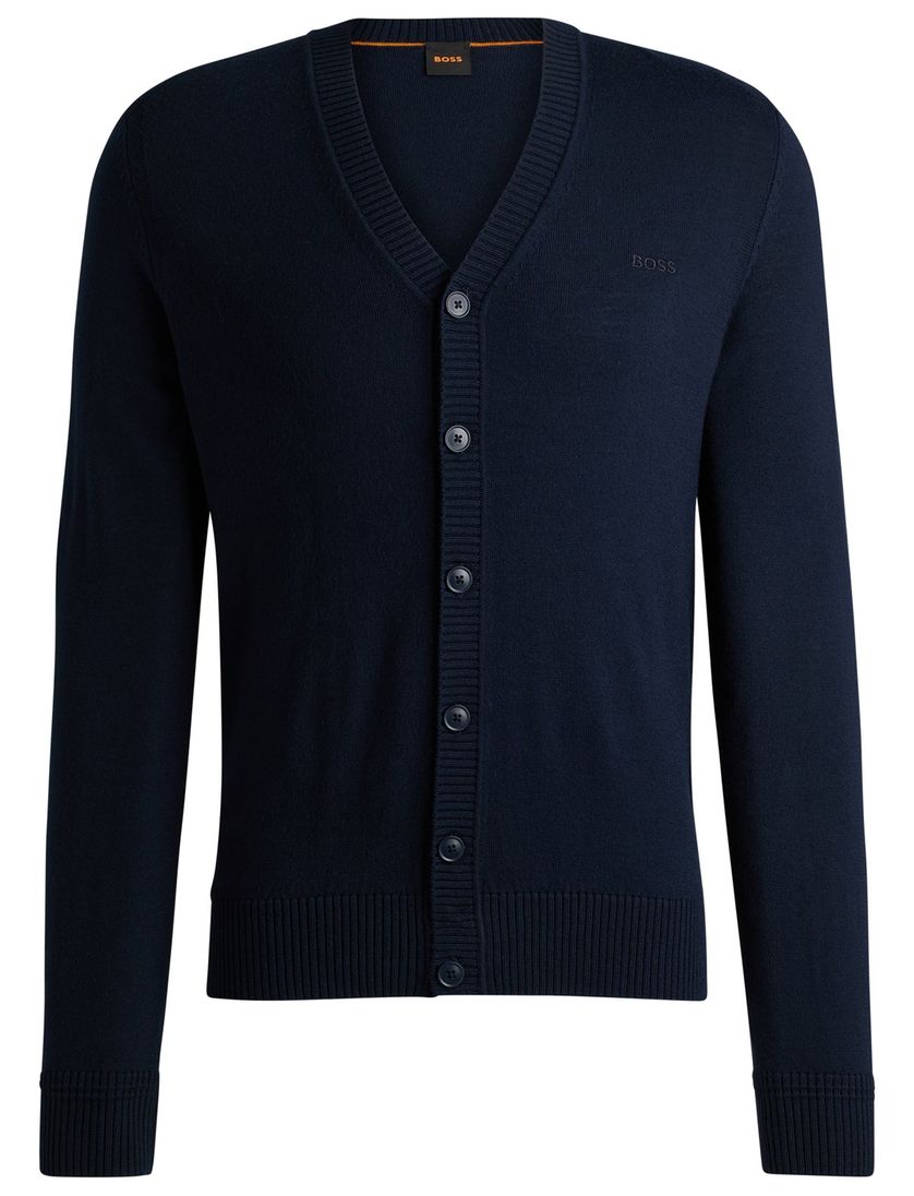 vest Boss orange donkerblauw