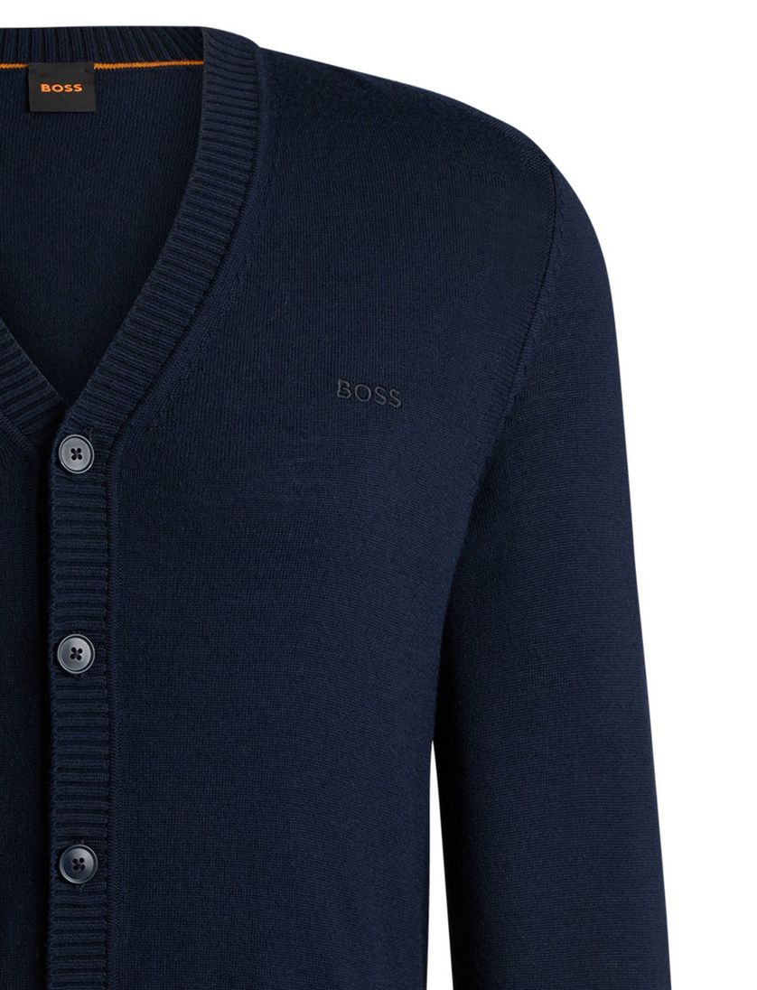 vest Boss orange donkerblauw