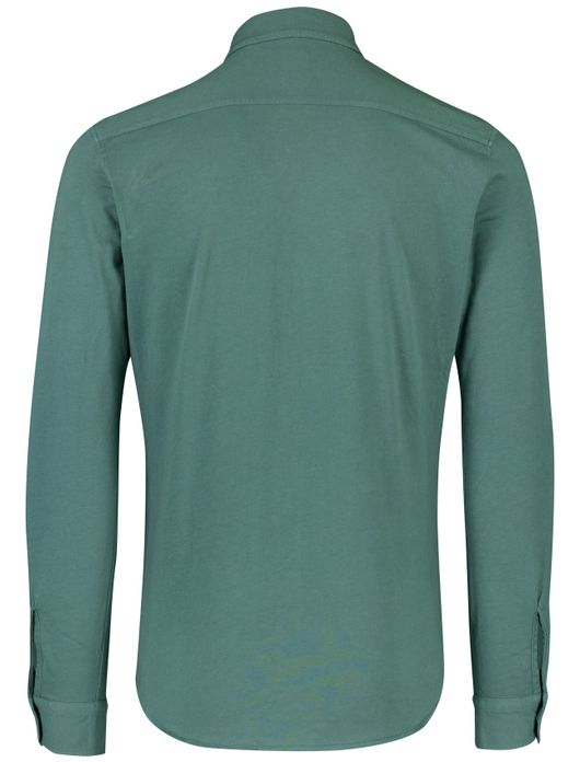 Effen Boss Orange overhemd katoen groen