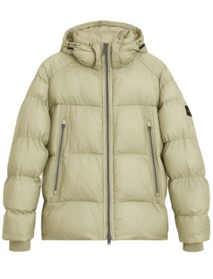 Hugo Boss BOSS Orange Orbok tussenjas beige wijde fit