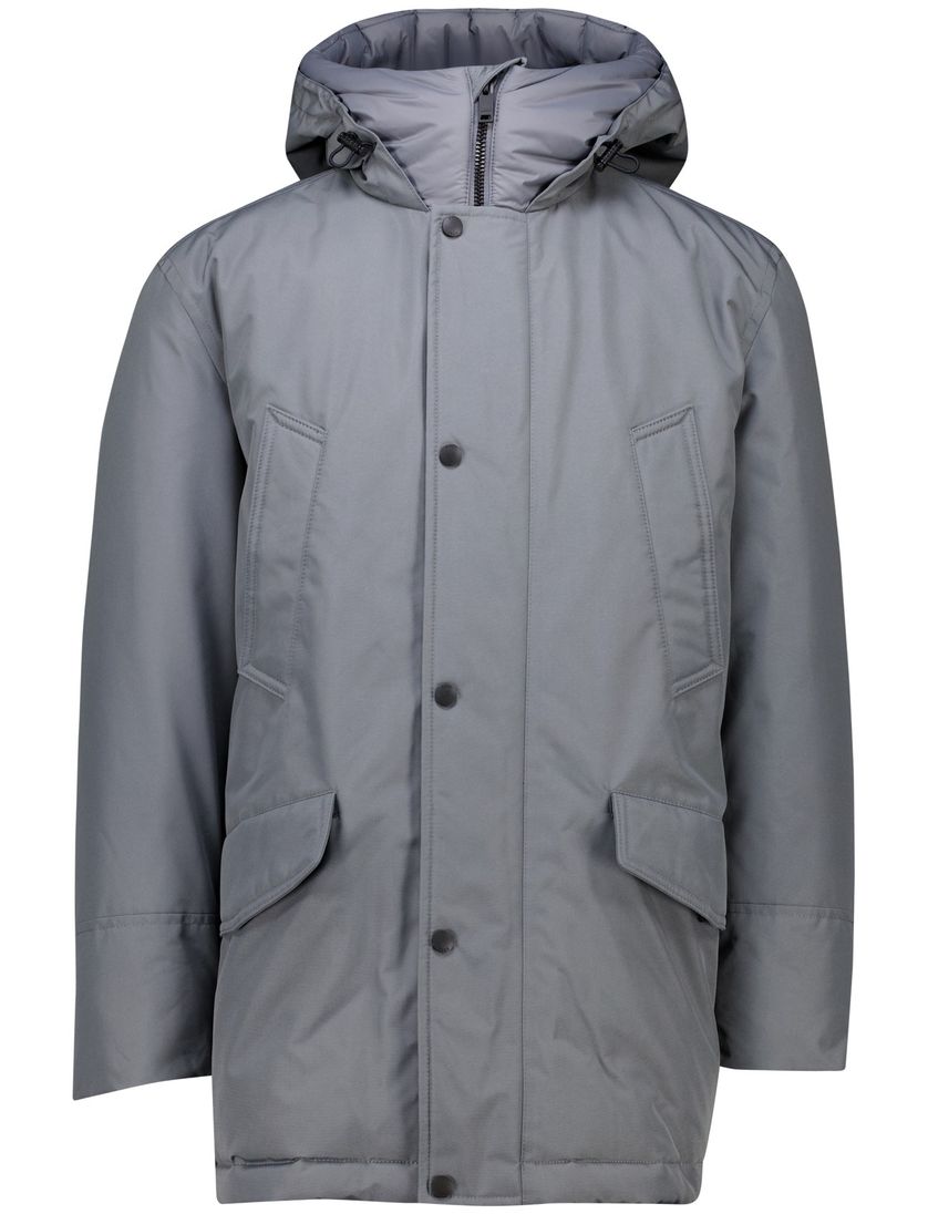 Boss orange Osiass winterjas grijs waterdicht