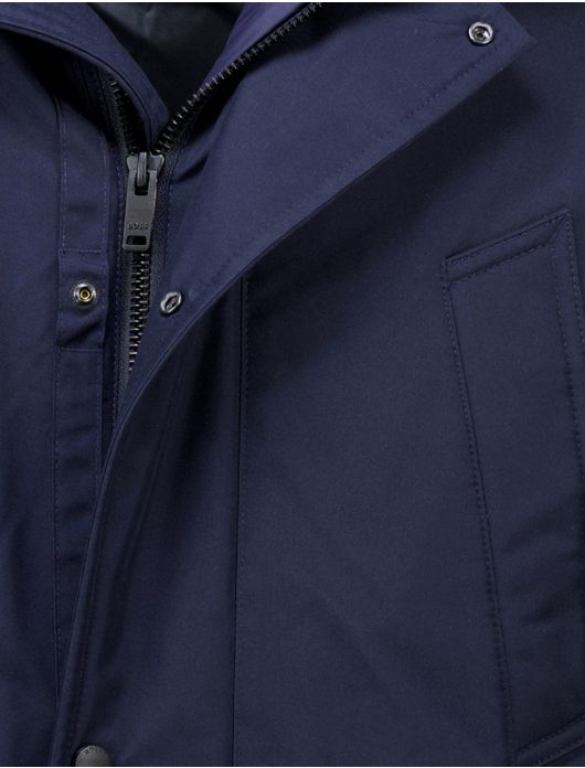 Boss Orange Osiass winterjas donkerblauw
