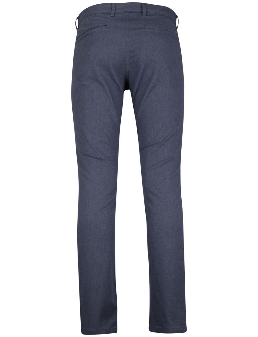 Boss Orange blauw slim fit effen katoen