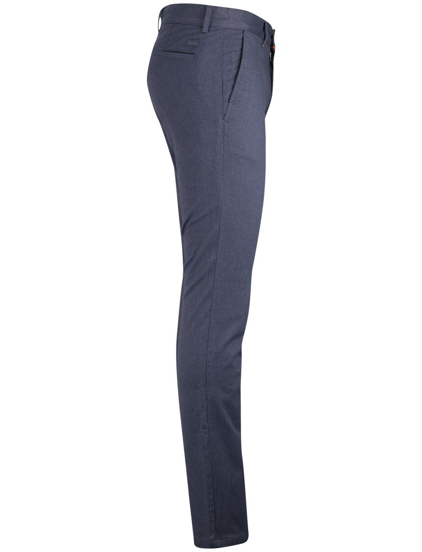 Boss Orange blauw slim fit effen katoen